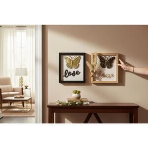 Decorative Butterfly Wall Art Set - Love and Home Theme